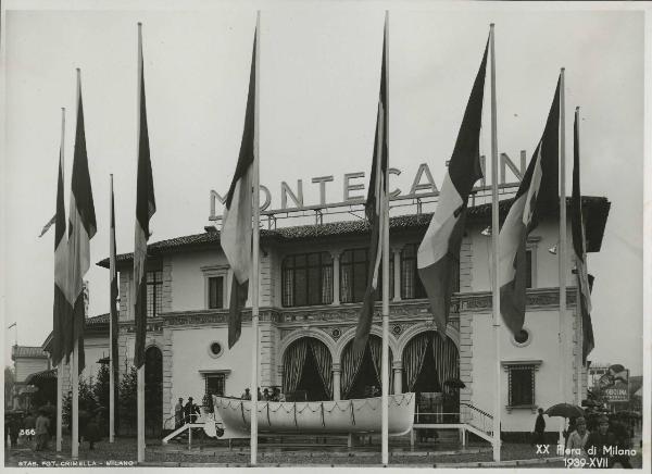 Milano - Fiera campionaria del 1939 - Padiglione Montecatini - Lancia di salvataggio