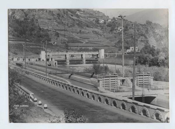 Ponte Gardena - Centrale idroelettrica - Traversa di Funes - Dissabbiatori