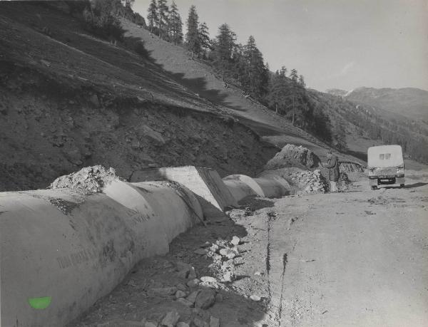 Bolzano - Curon Venosta - Centrale idroelettrica - Cantiere - Tubi Bonna