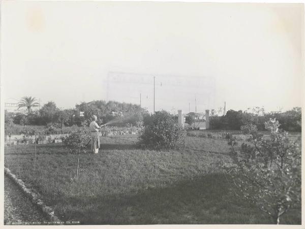 Lido di Camaiore - Casa al mare della Montecatini - Colonia marina - Giardino - Innaffiatura