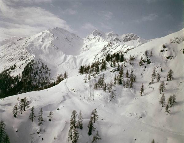 Passo dello Stelvio - Linea elettrica aerea 220 kV - Veduta