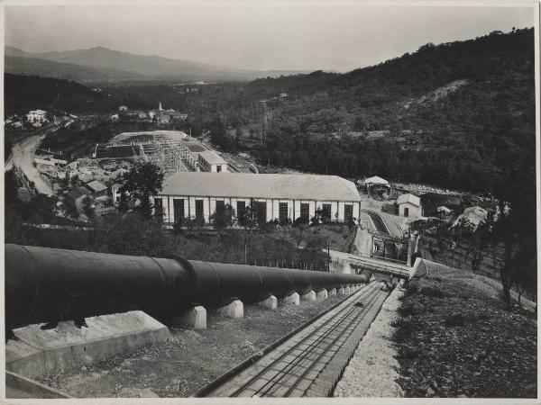 Pontremoli - Acciaierie e Ferriere Lombarde Falck - Impianto idroelettrico del Magra - Centrale di Teglia - Condotta forzata - Piano inclinato