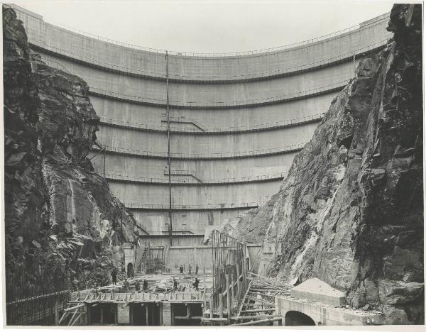 Pontremoli - Acciaierie e Ferriere Lombarde Falck - Impianto idroelettrico del Magra - Diga di Rocchetta - Cantiere