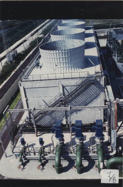 Porto Viro - Centrale termoelettrica - Torri raffreddamento - Pompe trasferimento liquidi