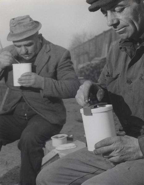 Materie plastiche - Moplen - Portavivande portatile - Pausa pranzo - Operai