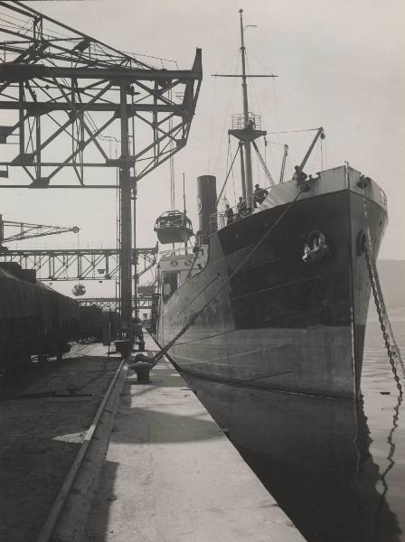 Trasporti marittimi - Piroscafo da carico Minerva - Porto