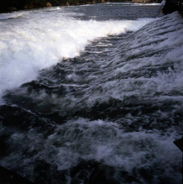 Calusco d'Adda - Centrale idroelettrica Semenza - Sfioratore - Acqua di scarico