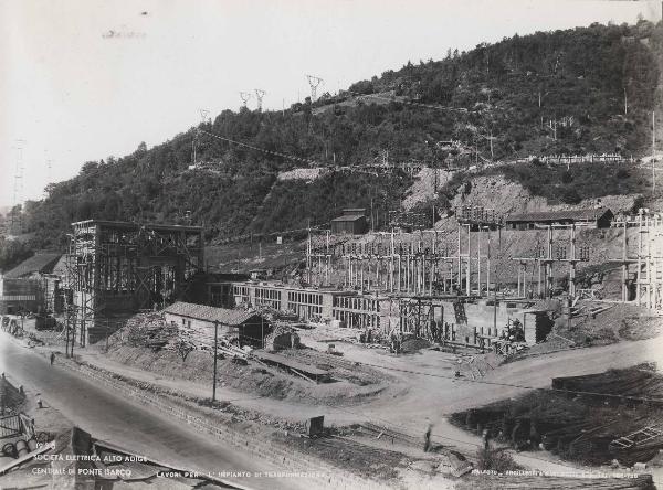 Ponte Gardena - Società elettrica Alto Adige - Cantiere di costruzione - Stazione di trasformazione