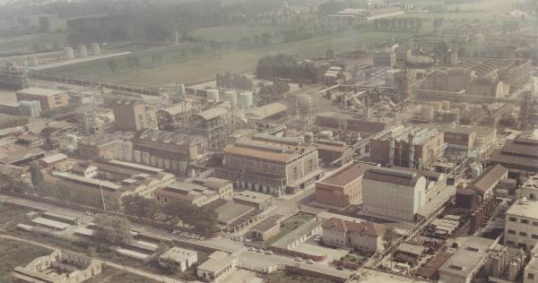 Novara - Rhodiatoce - Veduta aerea dello stabilimento