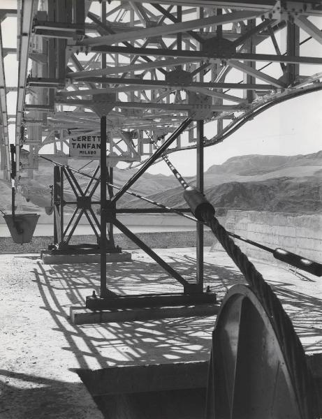 Campofranco - Linea teleferica per il trasporto minerali potassici - Stazione terminale