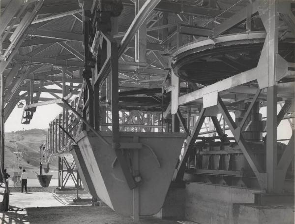 Campofranco - Linea teleferica di trasporto minerali potassici - Stazione terminale