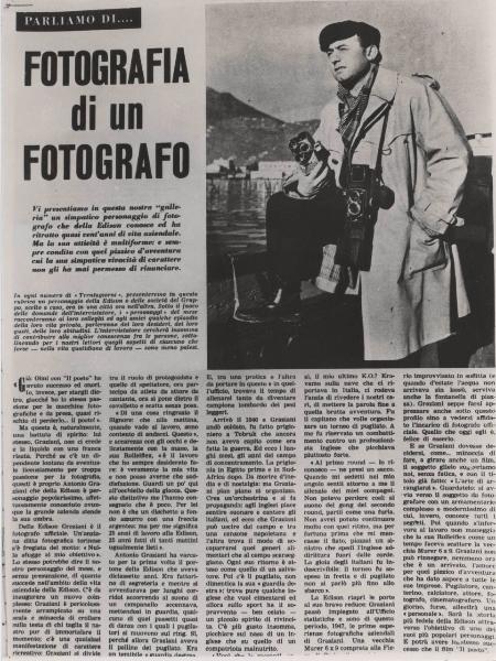 Riproduzione di articolo "Trentagiorni" - Antonio Graziani fotografo