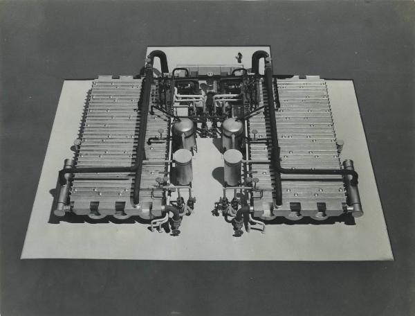 Sala posa - DIPR (Divisione Petrolchimica e Resine) - Stabilimento petrolchimico - Modellino dell'impianto di dissalazione