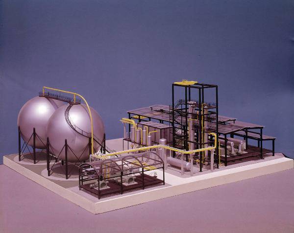Sala posa - Modellino di un impianto per la sintesi dell'ammoniaca