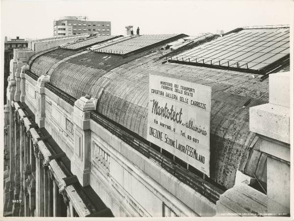 Milano - Stazione Centrale - Alluminio - Galleria delle carrozze - Copertura