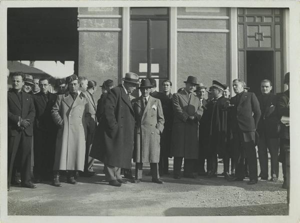 Trentino - Stazione ferroviaria - Inaugurazione - Guido Donegani