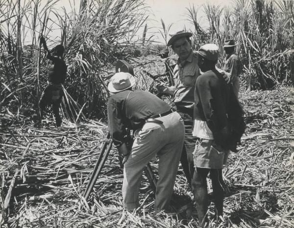 Kenya - Settore cinematografico - Documentario "Kenya" - Cinepresa - Indigeni in un campo