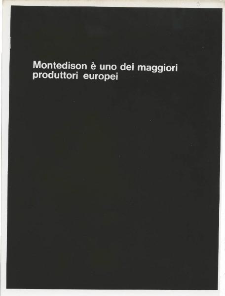 Milano - Fiera campionaria del 1973 - Padiglione Montedison - Riproduzione di pannello espositivo - Materie plastiche
