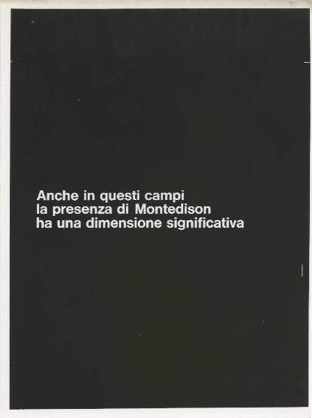 Milano - Fiera campionaria del 1973 - Padiglione Montedison - Riproduzione di pannello espositivo - Elettromeccanica meccanica elettronica