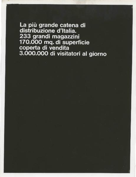 Milano - Fiera campionaria del 1973 - Padiglione Montedison - Riproduzione di pannello espositivo - Gruppo Montedison Standa
