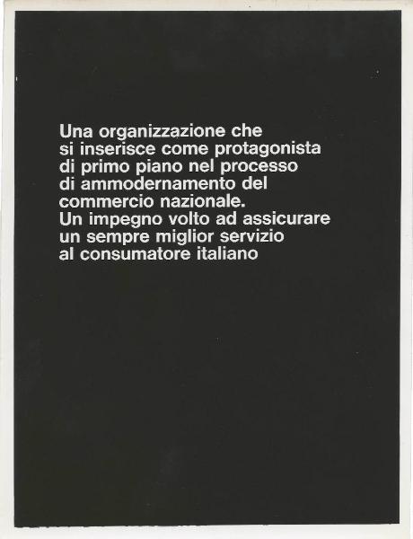Milano - Fiera campionaria del 1973 - Padiglione Montedison - Riproduzione di pannello espositivo - Gruppo Montedison Standa