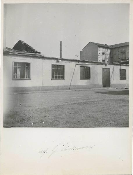 Milano - Farmitalia - Laboratorio biologico - Corpo di fabbrica - Bombardamenti