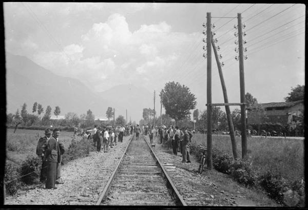 Binario ferroviario -folla