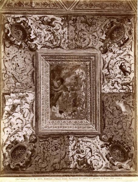 Dipinto - Soffitto - Gabinetto di Troia - particolare - Mantova - Palazzo Ducale