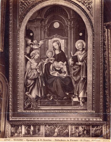 Dipinto - Sposalizio di S. Caterina - Defendente de Ferrari - Torino - Duomo