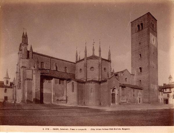 Architettura - Chieri - Cattedrale - fianco - campanile