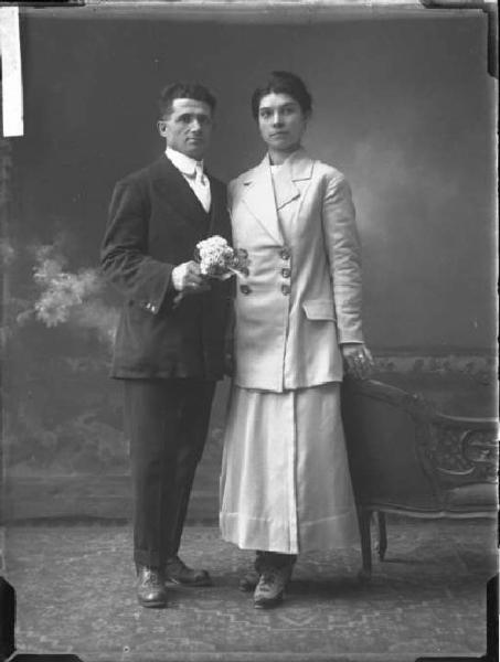 Ritratto di coppia - Matrimonio - Luigi Savio con signora
