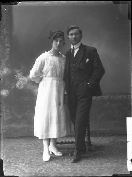 Ritratto di coppia - Pietro Cavagna con signora