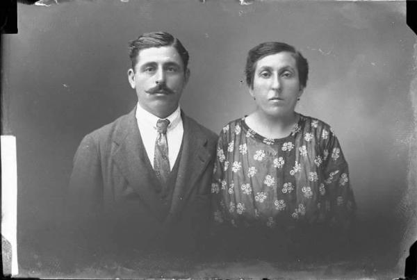 Ritratto di coppia - Giuseppe Faravelli con signora