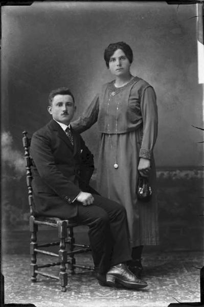 Ritratto di coppia - Franco Mutti con signora