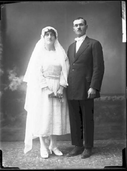 Ritratto di coppia - Matrimonio - Ernesto Garbarini con signora