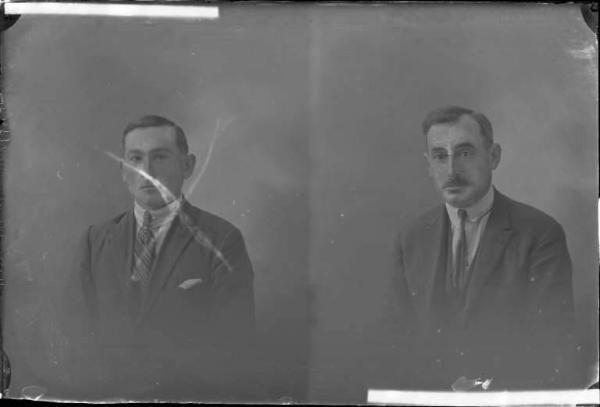 Uomo - ritratto - mezzo busto [committenza Romani Giovanni - Cervesina] [a destra]
Uomo - ritratto - mezzo busto [committenza Depaoli Gaetano - Cervesina] [a sinistra]