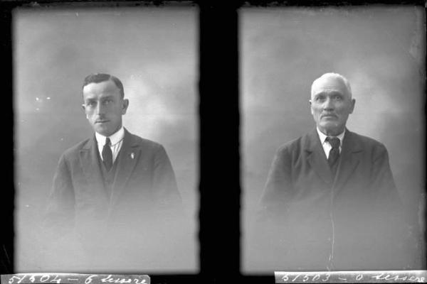 Uomo - ritratto - mezzo busto [committenza Bassani Marcello - Rocca Susella] [a destra]
Uomo - ritratto - mezzo busto [committenza Milanesi Romano - Rocca Susella] [a sinistra]