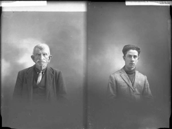 Uomo - ritratto - mezzo busto [committenza Demartini Carlo - Cervesina] [a destra]
Uomo - ritratto - mezzo busto [committenza Gandini Ernesto - Voghera] [a sinistra]