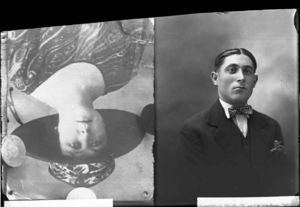 Uomo - ritratto - fototessera [committenza Merli Giovanni - Voghera] [a destra]
Donna - ritratto - fototessera [committenza Marconi - Voghera] [a sinistra]