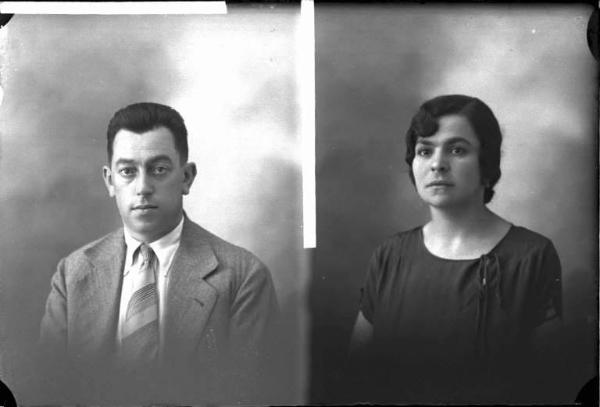 Donna - ritratto - fototessera [committenza Longa Luigina - Retorbido] [a destra]
Uomo - ritratto - fototessera [committenza Ghezzi Emilio - Voghera] [a sinistra]