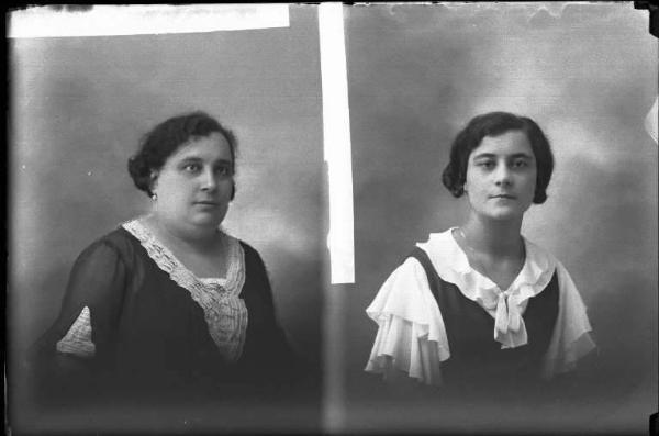 Donna - ritratto - fototessera [committenza Ricci Agostina - Voghera] [a destra]
Donna - ritratto - fototessera [committenza Preti Antonietta - Voghera] [a sinistra]