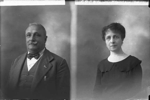 Donna - ritratto - fototessera [committenza Rotelli Signora - Voghera] [a destra]
Uomo - ritratto - fototessera [committenza Campelli Dott. Cav. Giovanni - Pancarana] [a sinistra]