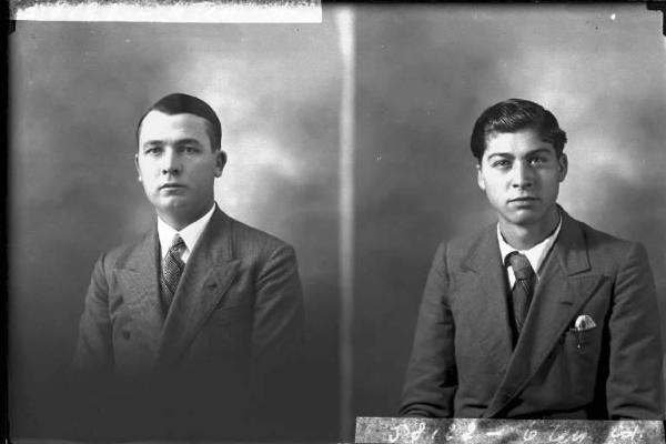 Uomo - ritratto - fototessera [committenza Doria Felice - Voghera] [a destra]
Uomo - ritratto - fototessera [committenza Sozzè Flavio - Casteggio] [a sinistra]