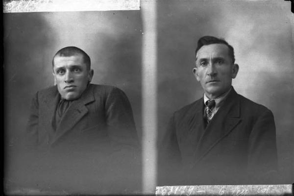 Uomo - ritratto - fototessera [committenza Tizone Luigi - Pontecurone] [a sinistra]
Uomo - ritratto - fototessera [committenza Bagnoli Paolo - Cervesina] [a destra]