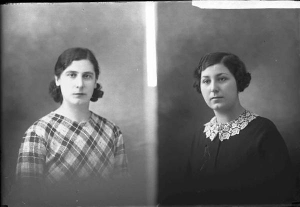 Donna - ritratto - fototessera [committenza Carena Renata - Voghera] [a destra]
Donna - ritratto - fototessera [committenza Barbieri Camilla - Verzate] [a sinistra]