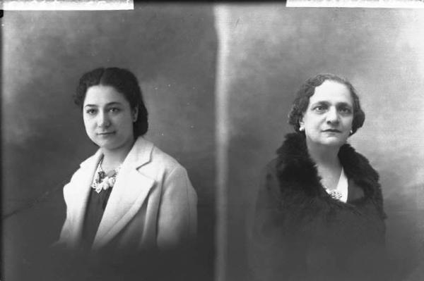 Donna - ritratto - fototessera [committenza Panseri Ida] [a destra]
Donna - ritratto - fototessera [committenza Vaccari Rosetta] [a sinistra]