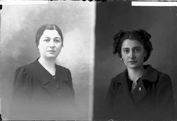Donna - ritratto - fototessera [committenza Bagnoli Lucia] [a destra]
Donna - ritratto - fototessera [committenza Compagnoli Esterina] [a sinistra]