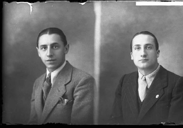 Uomo - ritratto - fototessera [committenza Ferrari Lino] [a destra]
Uomo - ritratto - fototessera [a sinistra]