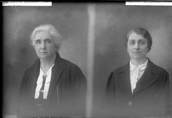 Donna - ritratto - fototessera [committenza Cappellani Rosy] [a destra]
Donna - ritratto - fototessera [committenza Gavio Antonietta] [a sinistra]