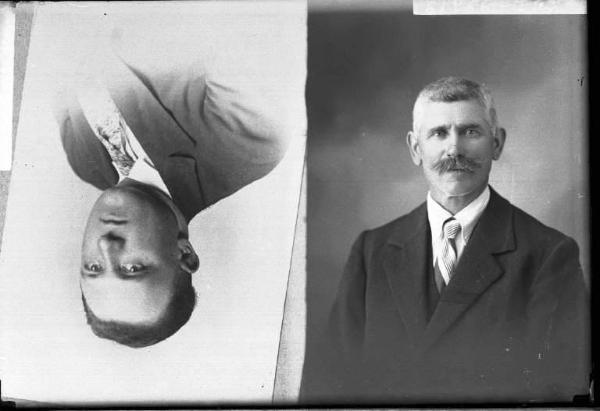 Uomo - ritratto - fototessera [committenza Vian Orfeo] [a destra]
Uomo - ritratto - fototessera [committenza Cerri Giuseppe] [a sinistra]